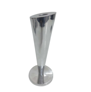 Bougeoir en aluminium moderne avec placage au nickel pour la maison, Noël et la fête, décoration faite à la main - Product Image 1
