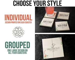 Juego de posavasos de madera rústica para regalos de boda, corteza de árbol hecha a mano y almohadillas de piedra para bebidas para regalos de tema natural y pedidos a granel - Product Image 5