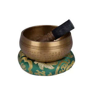 부처님 요가 사운드 치유 그릇 수제 네팔 3.2 - 5.8 인치 사용자 정의 포장 쿠션 세트 사운드 명상 그릇