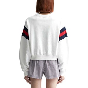 Sudaderas de cuello redondo de gran tamaño a la moda para mujer, camisetas deportivas informales para otoño e invierno, sudaderas de algodón para mujer - Product Image 3