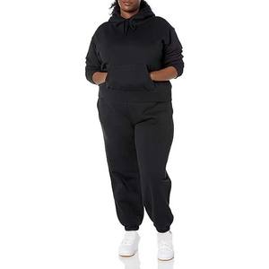Sudadera con capucha negra de gran tamaño para mujer sudadera de gimnasio de lana transpirable con cordón de manga larga con hombros caídos sudaderas con capucha para mujer - Product Image 6