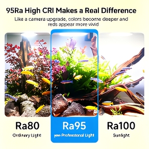 Lámpara <span class=keywords><strong>LED</strong></span> de Espectro Completo para <span class=keywords><strong>Acuario</strong></span>, Tubo de Aluminio con Brillo Ajustable y Temporizador WRGB UVA para Acuarios Plantados y Arrecifes de Coral - Product Image 3