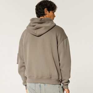 Hoodies grande taille de haute qualité Vente en gros Logo personnalisé Fabricants de sweats à capuche pour fitness Gym Tissu polaire Sweat à capuche homme surdimensionné Personnalisé - Product Image 2