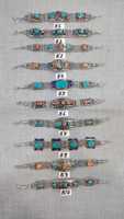 Nouveauté Asthamangal – Bracelets claquant unisexe en cuivre, turquoise et perles, style vintage classique, pour homme et femme