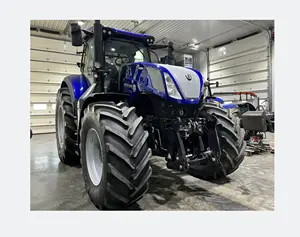 出售农用拖拉机的农业机械设备制造商4WD拖拉机，带前端装载机和铲斗