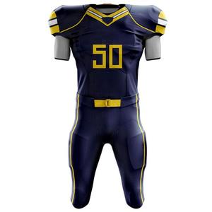 Camiseta de fútbol americano sublimada personalizada, diseño OEM de secado rápido de 14 paneles, hecho en Pakistán, uniforme de fútbol americano al por mayor - Product Image 5