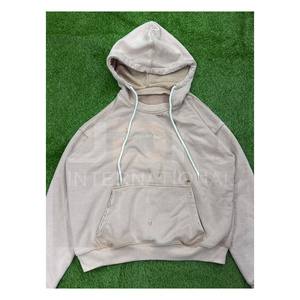 เสื้อฮู้ดดี้ผู้ชายสไตล์ดิสเทรสแบบสั่งทำพิเศษ คุณภาพสูง ผ้าฝ้าย สตรีทแวร์ สำหรับฤดูใบไม้ร่วง เสื้อฮู้ดดี้ผู้ชายสไตล์ดิสเทรส - Product Image 1