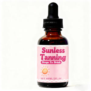 Gouttes autobronzantes liquides pour le corps et le visage, naturelles, biologiques, 60 ml, marque privée OEM, pour la santé de la peau des femmes - Product Image 1