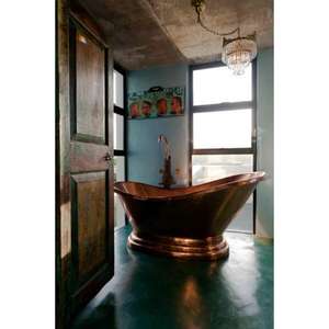 Bañeras de cobre martillado únicas y personalizables en estilos antiguos y modernos para impresionantes transformaciones de baño - Product Image 1