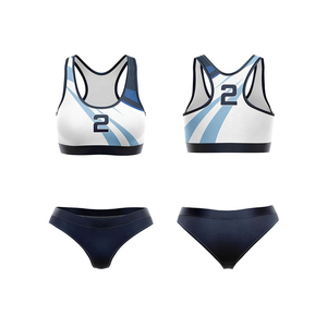 บราและเจอร์ซีย์เล่นกีฬาวอลเลย์บอลชายหาดแห้งเร็วสำหรับเด็กผู้หญิงดีไซน์ใหม่ - Product Image 3