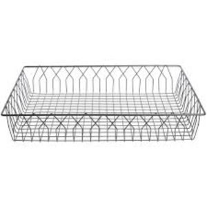 Canasta Rectangular Negra de Alambre de Estilo Vintage, Hecha de Acero Recubierto Resistente con un Diseño Clásico de Alambre de Gallinero para Uso en la Cocina - Product Image 2