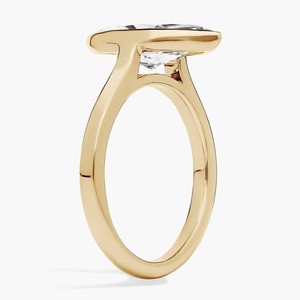 Bague en or massif 14 carats avec diamant de laboratoire taille marquise serti clos, 2,00 carats, F-G VS1-VS2, pour fiançailles et fêtes - Product Image 2