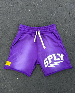 Pantalones Cortos Deportivos para Hombre, de Algodón, con Serigrafía Personalizada, Bordados, Transpirables, de Secado Rápido, con Dobladillo sin Rematar y Lavado Ácido - Product Image 5