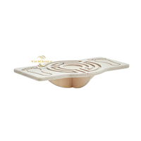 Planche d'équilibre en bois naturel antidérapante pour yoga et entraînement des jambes, écologique, durable, légère, portable, équipement d'exercice à domicile AB