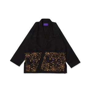 Kimono de Jiu-Jitsu Brasileño Negro de Edición Limitada con Patrón de Telaraña Naranja - Uniforme Duradero para Jiu-Jitsu Brasileño - Equipo Profesional para Grappling - Product Image 1