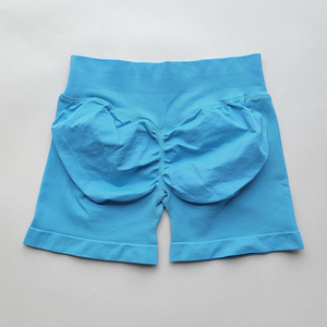 Pantalones cortos de Fitness de impacto para mujer 4,5 gimnasio sin costuras banda de cintura alta entrenamiento Scrunch Butt Yoga Tie teñido ropa deportiva para motorista - Product Image 4