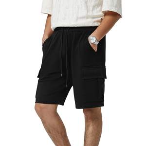Logo personnalisé Short cargo en nylon pour hommes été Polyester décontracté taille élastique demi-pantalon Shorts pour hommes plusieurs poches - Product Image 1