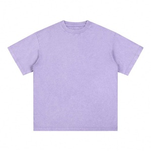 T-shirts pour hommes surdimensionnés vintage personnalisés Streetwear T-shirts graphiques T-shirt délavé à l'acide de grande taille 100% coton - Product Image 1