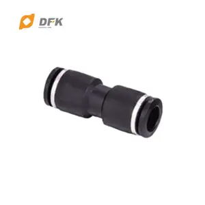 Black One Touch Speed Controller Plastic Air Straight Fittings