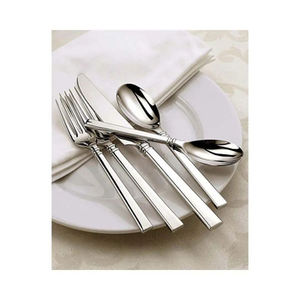 Ensemble de couverts luxueux de cuillère de coulée en laiton de conception de feuille d'or parfait pour les mariages hôtels et restaurants couverts de qualité supérieure - Product Image 3