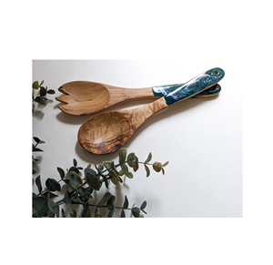 Ensemble cuillère et fourchette à salade en résine Ensemble cuillère et fourchette à salade Fait pour au mieux manche en résine à vendre - Product Image 2