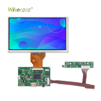 Écran LCD TFT personnalisé Wisecoco de 7 pouces, IPS RGB 50 broches 800x480 400 nits, module de panneau tactile rétroéclairé WLED FPC