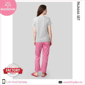 ชุด Pama ผ้าฝ้ายซาตินสำหรับผู้หญิงชุดนอน2ชิ้นความยาวสั้นสำหรับกลางคืนกำหนด100% ได้ตามต้องการจำหน่ายโดยตัวแทนจำหน่าย BK - Product Image 6