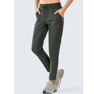 Factory-Made Breathable Solid Green <b>Women's</b> Casual <b>Trouser</b> Custom OEM Design Low MOQ Size for Winter - Product Image 6
