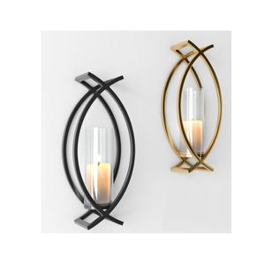 Porte-bougie géométrique contemporain en métal, parfait pour la décoration intérieure moderne, l'éclairage d'ambiance de table et une présentation élégante. - Product Image 1