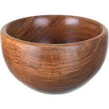 Cuenco de madera liso hecho a mano para servir ensaladas y comida, cuenco personalizado para cocina, nuevo - Product Image 3