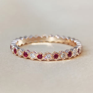 Minimaliste S925 mariage <span class=keywords><strong>opale</strong></span> hexagone pile anneau 925 en argent Sterling <span class=keywords><strong>naissance</strong></span> <span class=keywords><strong>pierre</strong></span> anneaux empilables - Product Image 4