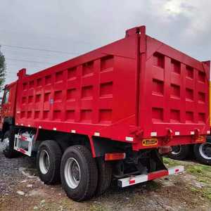 รถกึ่งพ่วง4-axles 60 80ตันรถดัมพ์ไฮดรอลิกด้านหลังพร้อมรถพ่วงเหล็กเกียร์แบบดัมพ์ - Product Image 1