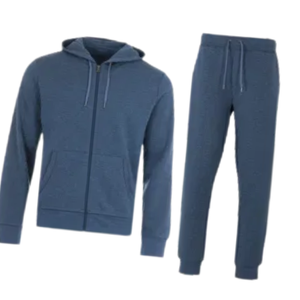 Nouveau survêtement à capuche bleu délavé à l'acide, veste en molleton décontractée pour homme, pantalon de jogging, ensemble streetwear, tenue de sport d'hiver - Product Image 2