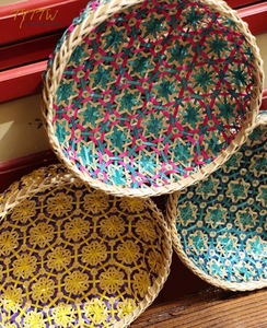 Panier traditionnel tissé à la main fabriqué par des artisans pour un style de vie écologique et un design d'intérieur - Product Image 4