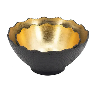 Cuenco DE SERVICIO DE Metal Premium ecológico de gran venta, cuencos de ensalada de frutas de mesa de cocina con revestimiento negro para nueces, cuenco de Chocolate - Product Image 4