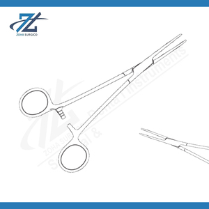 Abrazadera hemostática quirúrgica Manual Moynihan de 180mm, instrumento de acero inoxidable, caja de mordazas semiderradas rectas, fórceps para arterias articulares - Product Image 2