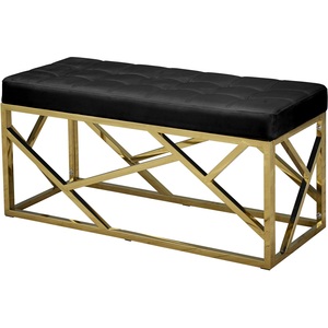 Modern Luxury Metal <b>Bench</b> Velvet Upholstery Storage Removable Cover-Hot Selling Furniture for Home Hotel Restaurants Wholesale - Product Image 6