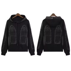 Sudaderas con Capucha de Alta Calidad con Logotipo Personalizado 2026, Ropa Deportiva con Logotipo Personalizado, Sudaderas y Hoodies Extra Grandes con Efecto Desgastado por el Sol y Estampado - Product Image 6