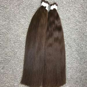 Venta al por mayor de extensiones de cabello liso natural a granel de alta calidad con cutícula alineada precio al por mayor de proveedores de Vietnam - Product Image 3