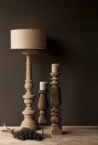 Support à bougies en bois très demandé pour la décoration du salon, forme élégante, finition naturelle, base stable et lourde, écologique, Noël - Product Image 2