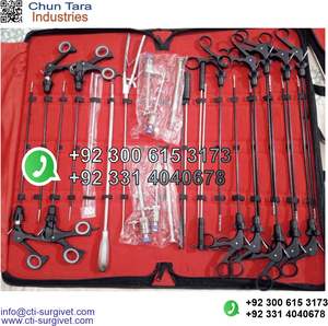 ชุดเครื่องมือผ่าตัดผ่านกล้องแบบแมนนวล ความแม่นยำสูง ผลิตจากสแตนเลส สำหรับใช้ทางการแพทย์และสัตวแพทย์ - Product Image 6