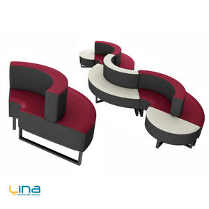 Ensemble de 5 poufs hexagonaux ergonomiques pour salles d'attente et bureaux - Product Image 1