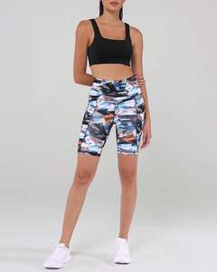 Pantalones cortos de yoga, precio de fábrica, venta al por mayor, logotipo personalizado, ropa de gimnasio sin costuras, ropa deportiva para mujer, fabricante de pantalones cortos de Yoga de etiqueta privada - Product Image 1