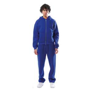 Conjunto Deportivo de Sudadera con Capucha y Pantalones Acampanados con Cremallera y Logotipo Personalizado de Diseño Más Reciente, 100% Algodón, Ropa Deportiva para Hombre - Product Image 6