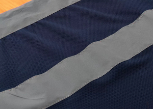 Polo de sécurité à manches courtes personnalisé haute visibilité avec bande réfléchissante chemise de vêtements de travail à sec froid polos à poche bicolore - Product Image 5