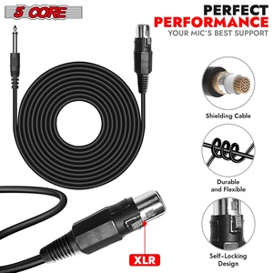 5Core XLR <b>Microphone</b> Dynamic Mic Karaoke Singing <b>Studio</b> Mics Handheld Microfono - Product Image 4