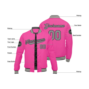 Veste d'université personnalisée faite à la main, manches en cuir de laine de qualité supérieure, col montant, broderie, décoration, Patches-MCACVJ-52 chenille - Product Image 4