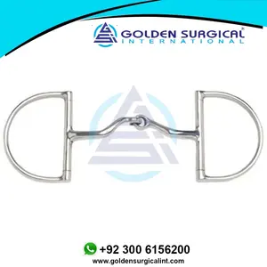 Puerto articulado Hunter Dee Ring Snaffle Bit Fabricante Acero inoxidable Instrumentos al por mayor - Product Image 6