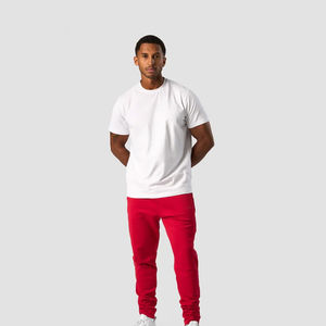 Pantalons pour hommes personnalisés Pantalon de survêtement 100% coton de haute qualité avec poches extensibles Coupe ample Tissu en toile délavé foncé Taille moyenne - Product Image 4