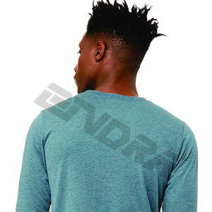 Vente en gros Dernier design T-shirt à manches longues en coton et polyester pour hommes T-shirt à manches longues personnalisé pour hommes - Product Image 6